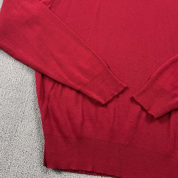 Vintage Le Tigre Sweater Adult Large Red Turtle Neck Sweatshirt Casual Men's - Picture 7 of 15